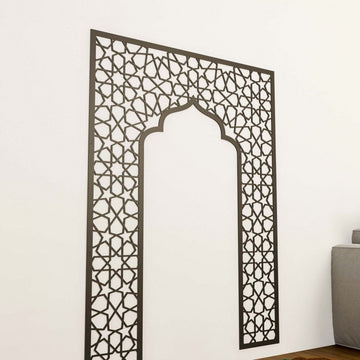 Wooden Mihrab Prayer Room Decor - Spiritual Islamic Wall Arts for Home - Islamic Wall Art Store