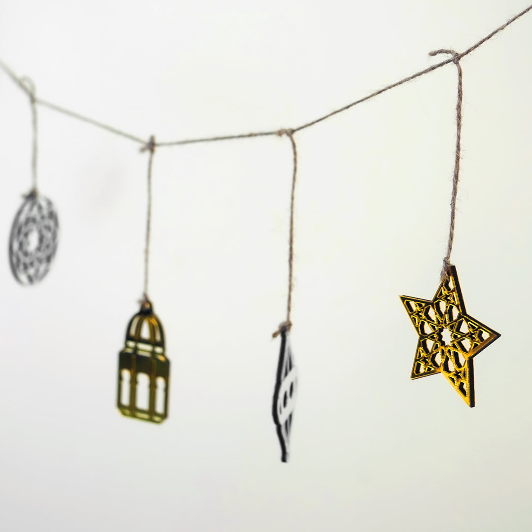 22 Stück Ramadan-Ornamente, Ramadan Kareem-Dekor, Eid-Dekoration