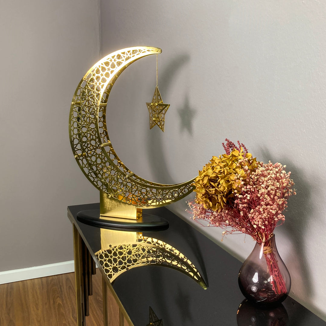 Lampe décorative de Ramadan, décoration d'étoile de lune de