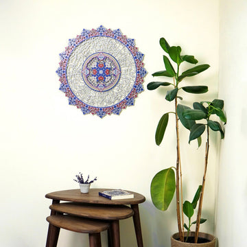 Ayatul Kursi Tezhip Calligraphy Metal Islamic Wall Art (UV - Printed) - Islamic Wall Art Store