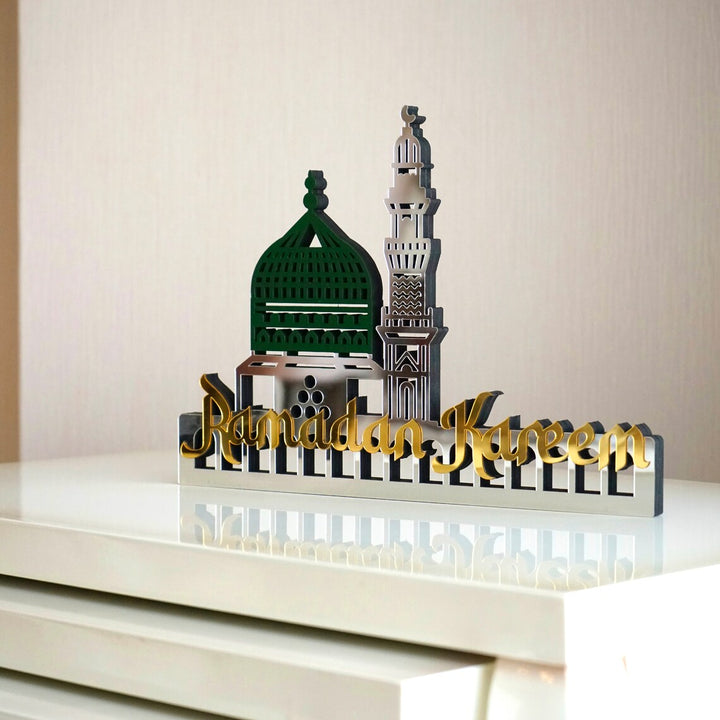 Décoration de table islamique Ramadan Kareem Masjid-An Nabawi