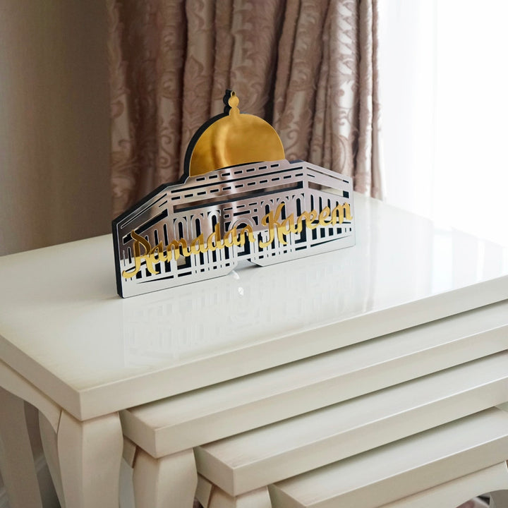 Ramadan Kareem Masjid Al-Aqsa Islamic Gift Wooden Islamic Table Decor