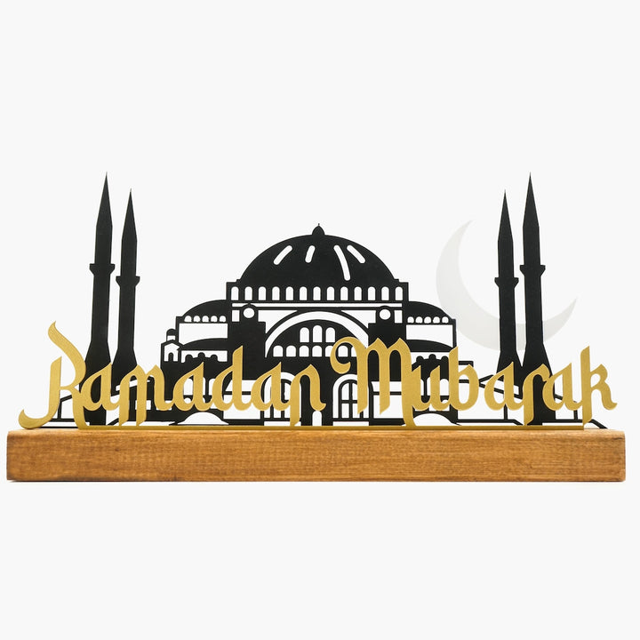 Ramadan Mubarak with Hagia Sophia & Mosque Islamic Table Decor