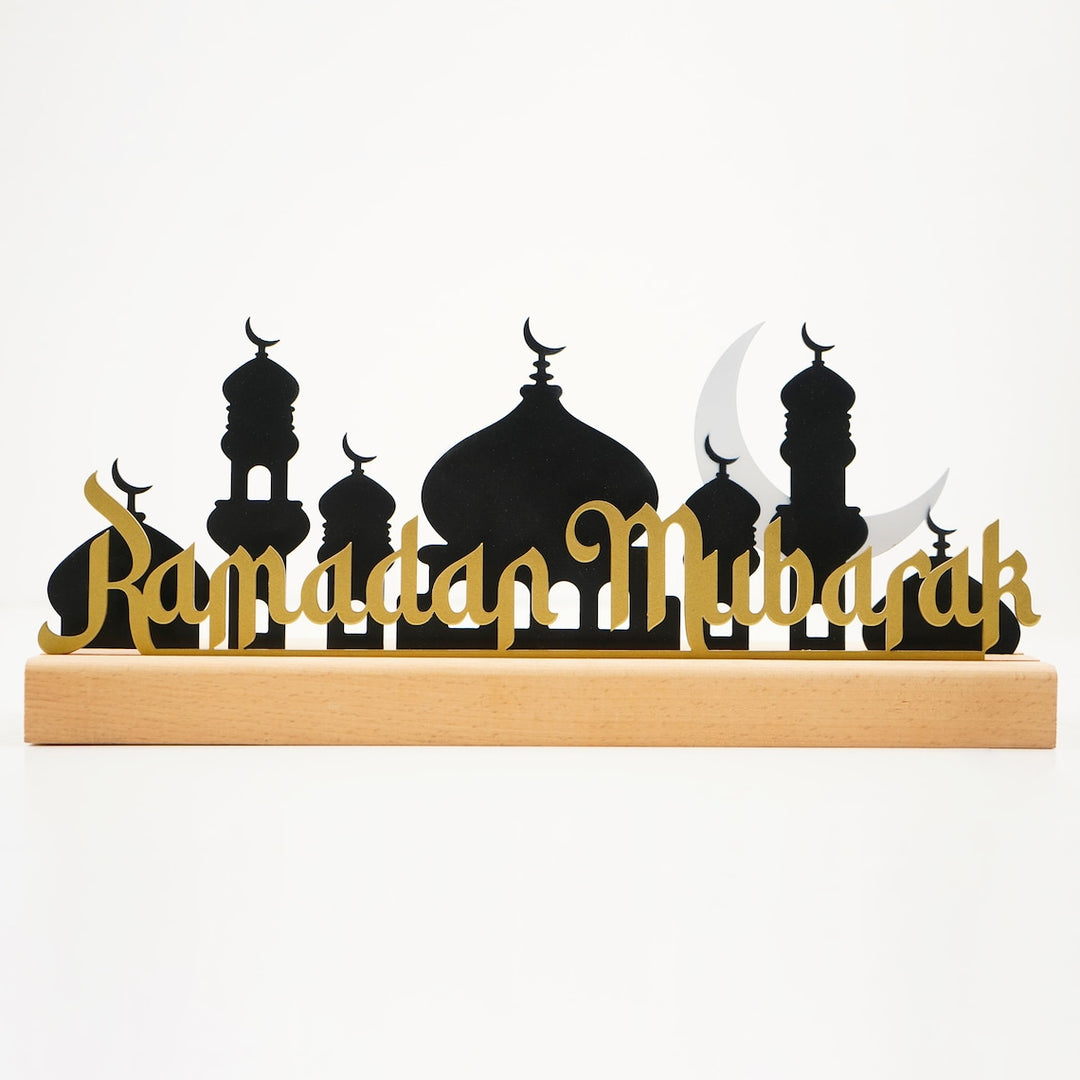 Ramadan Moubarak avec Hagia Sophia & Mosquée Décor de table islamique