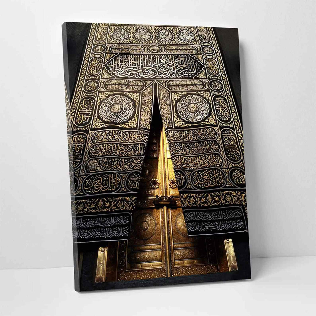 Kaaba Gate Canvas Print Islamic Wall Art - Islamic Wall Art Store