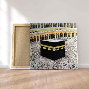 Kaaba v3 Oil Painting Reproduction Canvas Print Islamic Wall Art - Islamic Wall Art Store