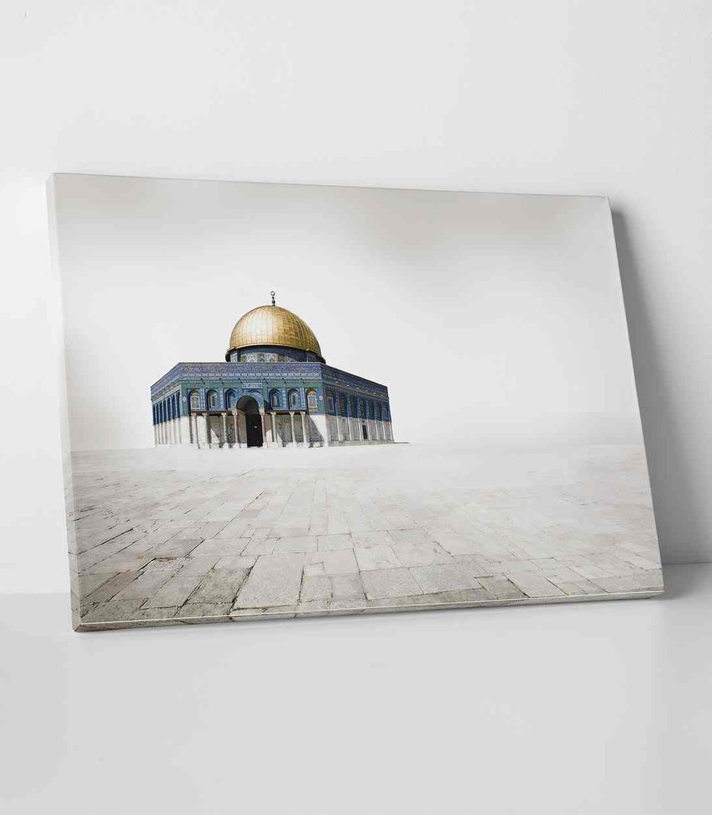 Masjid Al Aqsa Decorative v12 Canvas Print Islamic Wall Art - Islamic Wall Art Store
