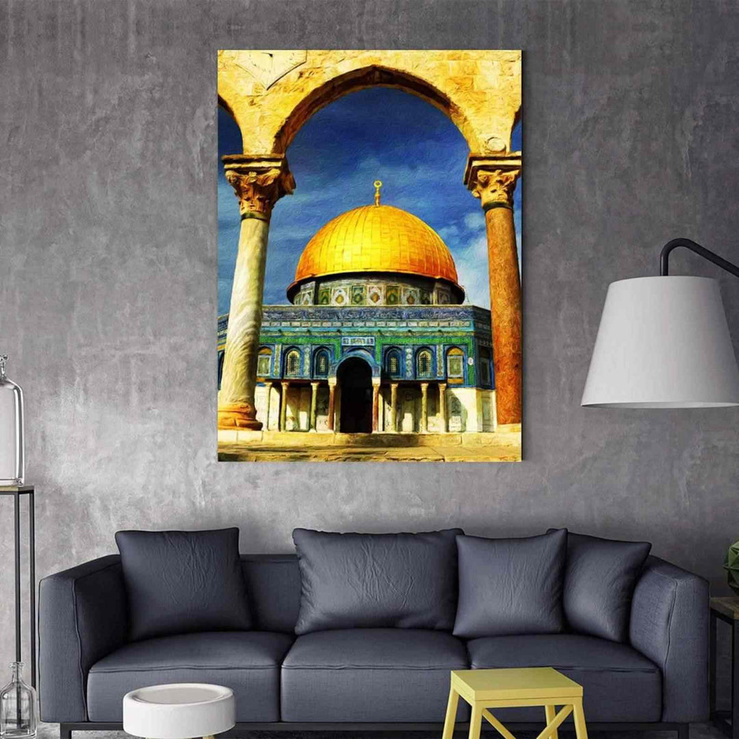 Canvas Painting Islamic Wall Art Masjid Al Aqsa