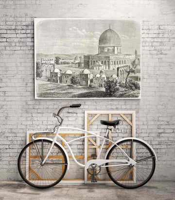 Masjid Al Aqsa v11 Oil Paint Reproduction Canvas Print Islamic Wall Art - Islamic Wall Art Store
