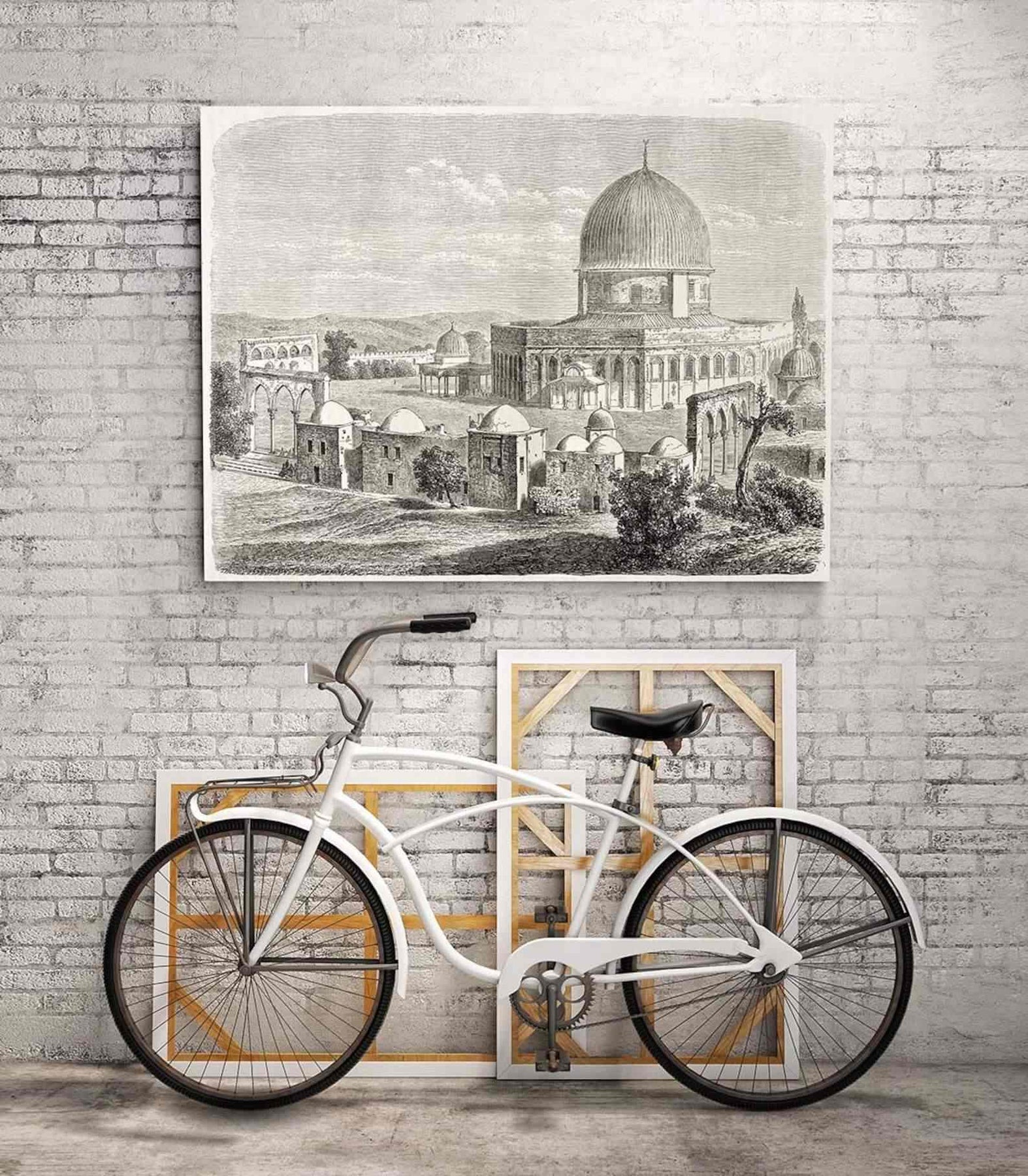 Islam Temple Muslim Architecture TREBLE TOILE murale ART Photo Print Islam Temple Muslim Architecture TREBLE TOILE murale ART Photo Print