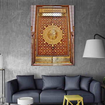 Masjid An Nabawi's Gate Decorative Canvas Print Islamic Wall Art - Islamic Wall Art Store