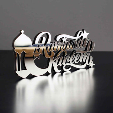 Ramadan Kareem Acrylic Tabletop Decor in English Letters - Islamic Wall Art Store