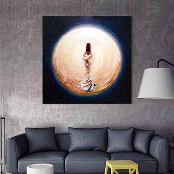 Sufi Dervish v2 Oil Painting Reproduction Canvas Print Islamic Wall Art - Islamic Wall Art Store