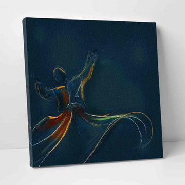 Sufi Dervish v3 Oil Painting Reproduction Canvas Print Islamic Wall Art - Islamic Wall Art Store