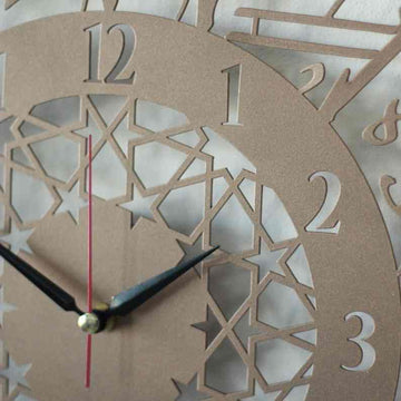 Surah Al Ikhlas Metal Islamic Wall Clock - Islamic Wall Art Store