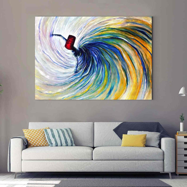 Whirling Dervish v16 Oil Paint Reproduction Canvas Print Islamic Wall Art - Islamic Wall Art Store