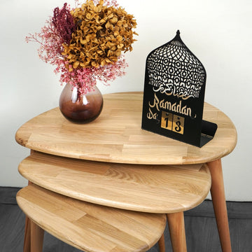 Ramadan Calendar Metal Islamic Gift Table Decor - Islamic Wall Art Store