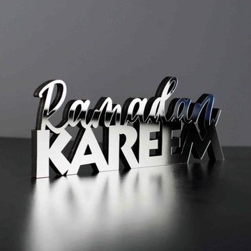 Ramadan Decor English Calligraphy Islamic Tabletop Art Decor - Islamic Gift - Islamic Wall Art Store