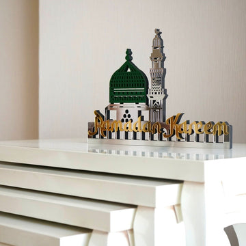 Ramadan Kareem Masjid - An Nabawi Wooden Islamic Gift Table Decor - Islamic Wall Art Store