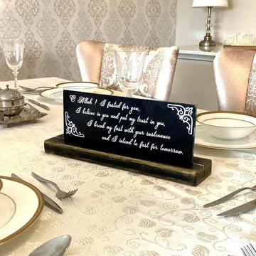 Ramadan Mubarak, Dua for Iftar Glass Decor Islamic Gift Tabletop Art - Islamic Wall Art Store