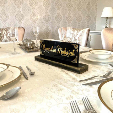 Ramadan Mubarak, Dua for Iftar Glass Decor Islamic Gift Tabletop Art - Islamic Wall Art Store
