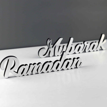 Ramadan Mubarak & Eid Mubarak Islamic Table Decor - Islamic Gift - Islamic Wall Art Store