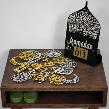 Ramadan Ornaments, Eid Decoration Islamic Wall Art - 22 Pieces Islamic Gift - Islamic Wall Art Store