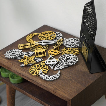 Ramadan Ornaments, Eid Decoration Islamic Wall Art - 22 Pieces Islamic Gift - Islamic Wall Art Store