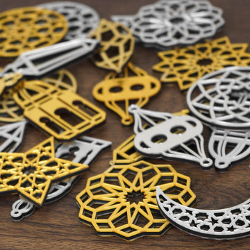 Ramadan Ornaments, Eid Decoration Islamic Wall Art - 22 Pieces Islamic Gift - Islamic Wall Art Store