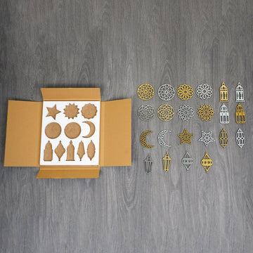 Ramadan Ornaments, Eid Decoration Islamic Wall Art - 22 Pieces Islamic Gift - Islamic Wall Art Store